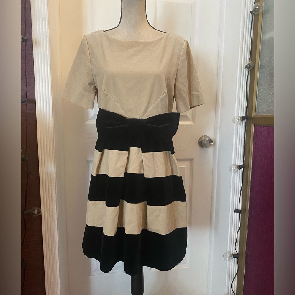 Orla Kiely velvet bow dress, size 8